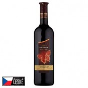 Víno Mikulov Frankovka suché červené jakostní víno odrůdové 0,75l
