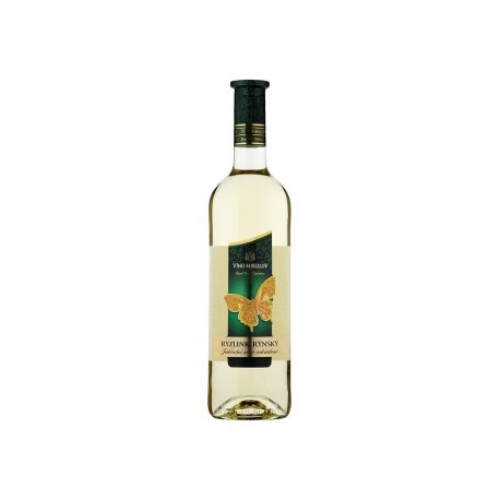 Víno Mikulov Ryzlink rýnský suché bílé víno 0,75l