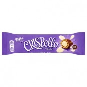 Milka Crispello Vanille čokoládové bonbony s krémovou náplní s vanilkou a oplatkou 30g