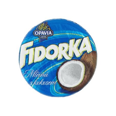 Opavia Fidorka Oplatka s kokosovou náplní v mléčné čokoládě 30g