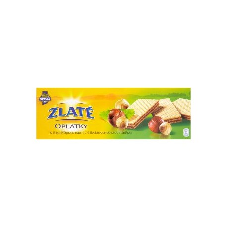Opavia Zlaté Oplatky s lískooříškovou náplní 146g