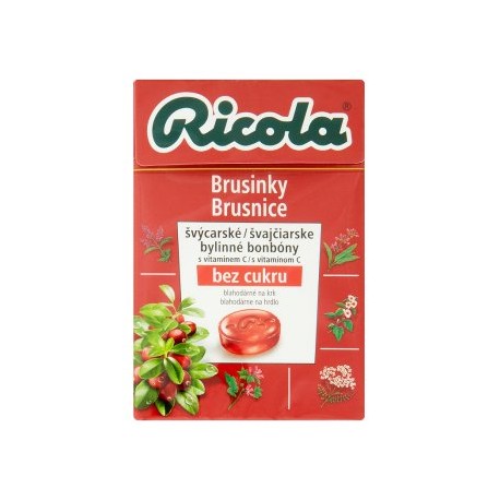 Ricola Brusinky švýcarské bylinné bonbóny 40g