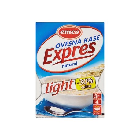 Emco Expres Ovesná kaše natural light 4 x 65g