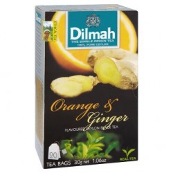 Dilmah Pomeranč & zázvor cejlonský černý čaj 20 sáčků 30g