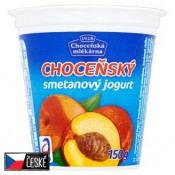 Choceňská Mlékárna Choceňský smetanový jogurt broskvový 150g