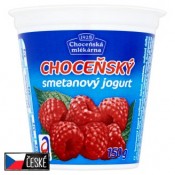 Choceňská Mlékárna Choceňský smetanový jogurt malinový 150g