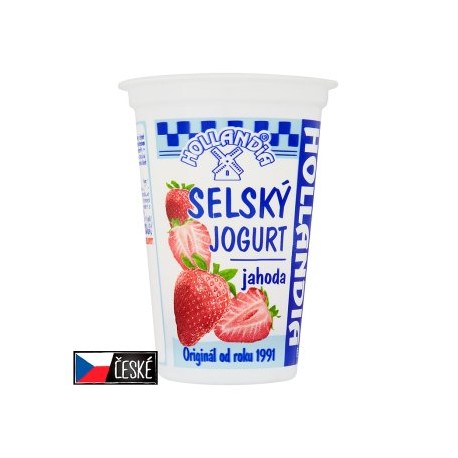  Hollandia Selský Jogurt Jahoda 200g