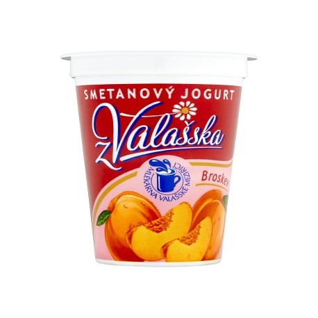 Mlékárna Valašské Meziříčí Smetanový jogurt z Valašska broskvový 150g