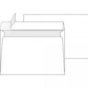 Obálky C4 samolepicí - krycí páska bílé 250 ks