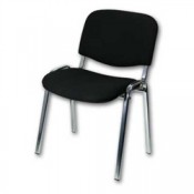 Konferenční židle Niceday Iso - černá, kostra chrom