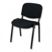Konferenční židle Niceday Iso - černá, kostra černá