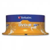 Disky DVD-R Verbatim - cake box, 25 ks