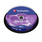 Disky DVD+R Verbatim - cake box, 10 ks