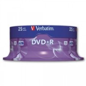 Disky DVD+R Verbatim - cake box, 25 ks