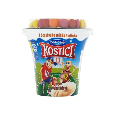 Danone Kostíci Jogurt čokoládový a čokoládové dražé 109g