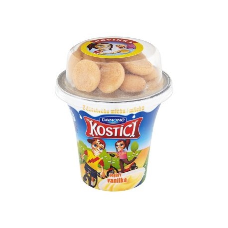 Danone Kostíci Jogurt vanilkový a minipiškoty 107g