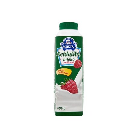 Mlékárna Kunín Acidofilní mléko malinové 480g