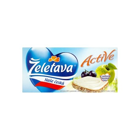 Želetava Active Tavený sýr se sníženým obsahem tuku 3 ks 150g