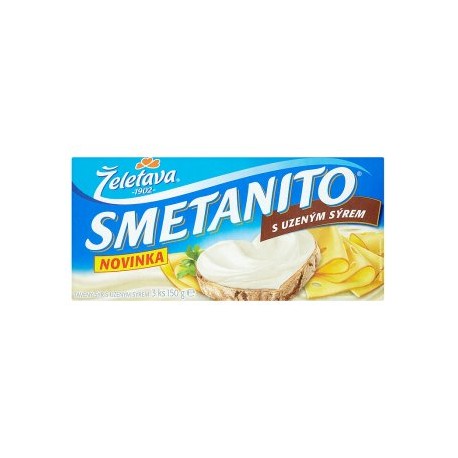 Želetava Smetanito Tavený sýr s uzeným sýrem 3 ks 150g