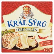 Král Sýrů Hermelín s červenou paprikou 120g