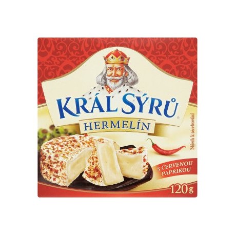 Král Sýrů Hermelín s červenou paprikou 120g