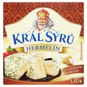 Král Sýrů Hermelín s česnekovým kořením 120g