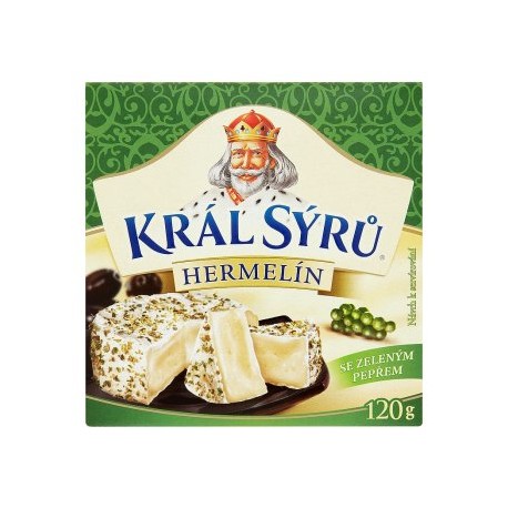 Král Sýrů Hermelín se zeleným pepřem 120g