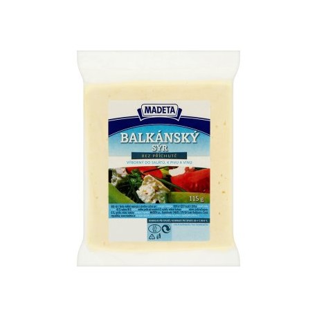 Madeta Balkánský sýr bez příchutě 115g