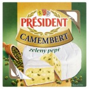 Président Camembert zelený pepř 90g