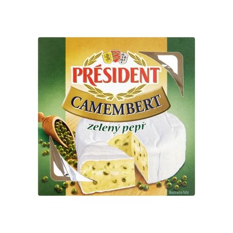 Président Camembert zelený pepř 90g