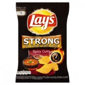 Lay's Strong Smažené bramborové lupínky s příchutí ostrého kari 77g