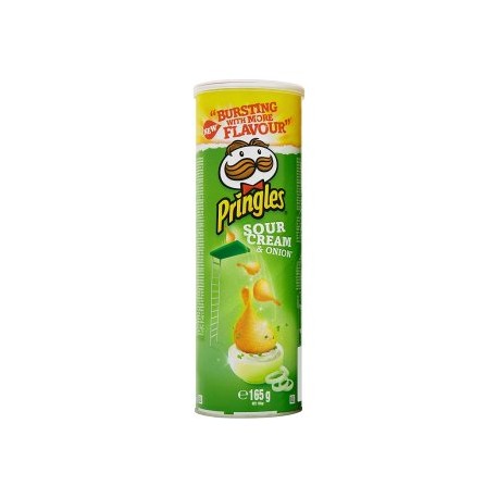 Pringles Křupavý pikantní snack s příchutí kyselé smetany a cibule 165g