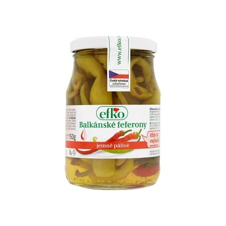 efko Balkánské feferony 330g