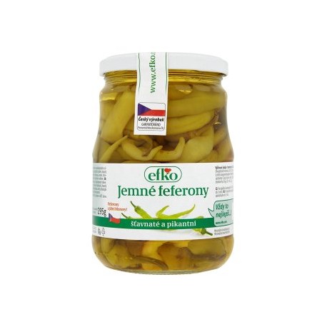 efko Jemné feferony 600g