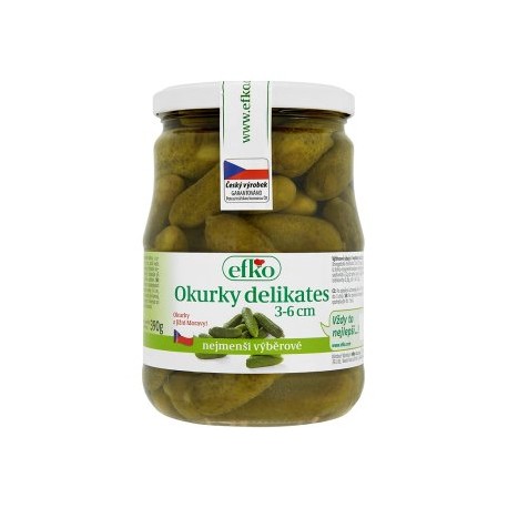 efko Okurky delikates 3-6 cm 670g
