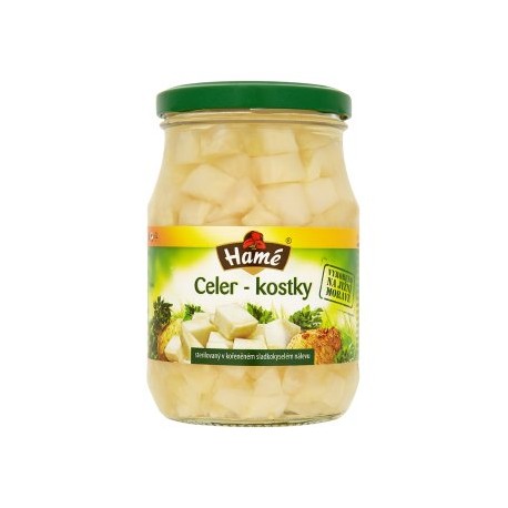 Hamé Celer kostky sterilované v kořeněném sladkokyselém nálevu 340g