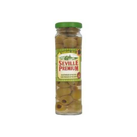 Seville Premium Zelené španělské olivy bez pecky 142g