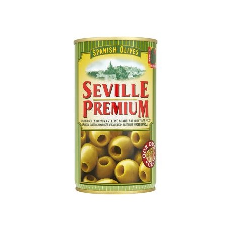 Seville Premium Zelené španělské olivy bez pecky 350g