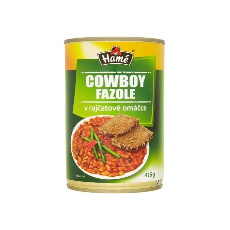 Hamé Cowboy fazole v rajčatové omáčce 415g