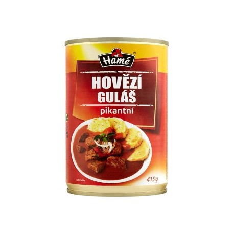 Hamé Hovězí pikantní guláš hotové jídlo 415g