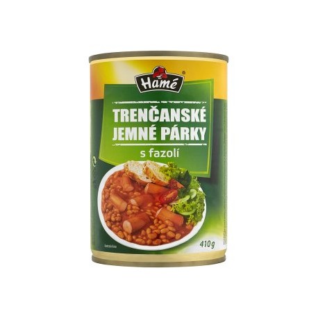 Hamé Trenčanské jemné párky s fazolí hotové jídlo 410g