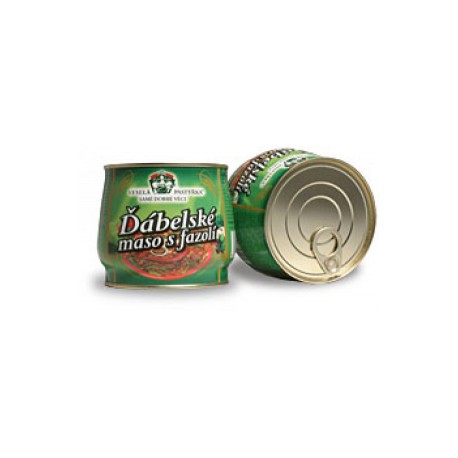 Veselá pastýřka - dábelské maso s fazolí 420g