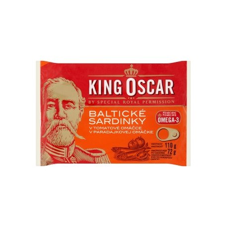 King Oscar Baltické sardinky v tomatové omáčce 110g