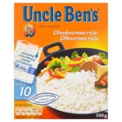 Uncle Ben's Dlouhozrnná rýže ve varných sáčcích 500g