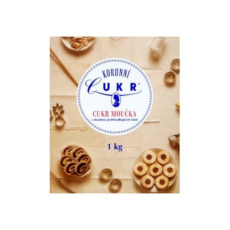 Korunní Cukr Moučka 1kg