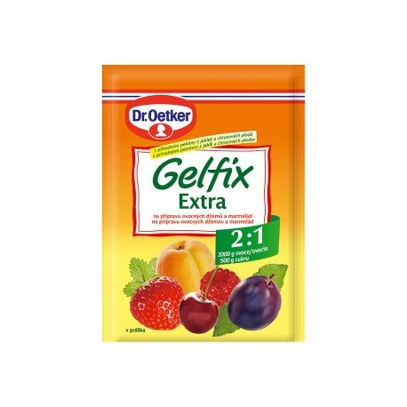 Dr. Oetker Gelfix extra na přípravu ovocných džemů a marmelád 25g