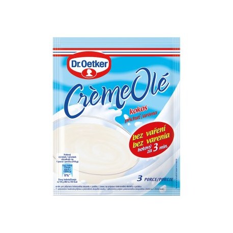 Dr. Oetker Crème Olé Puding s kokosovou příchutí 49g