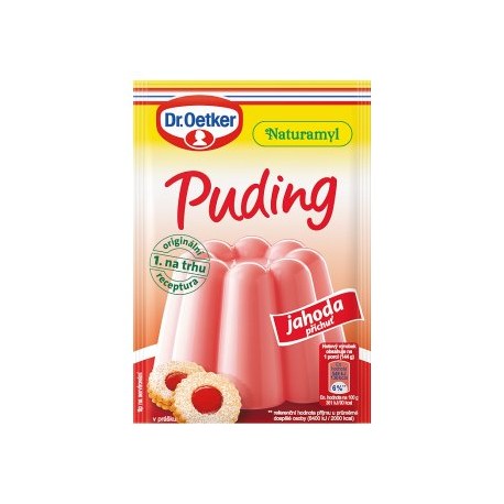 Dr. Oetker Naturamyl Puding s příchutí jahody 37g