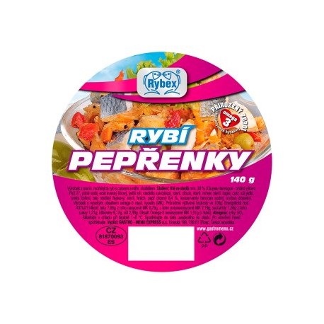 Rybex Pepřenky 140g