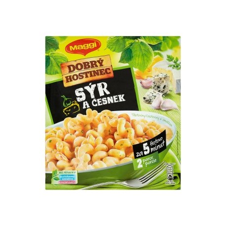 Maggi Dobrý Hostinec Sýr a česnek těstoviny s omáčkou 147g